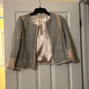 Blue and white mystree jacket size medium